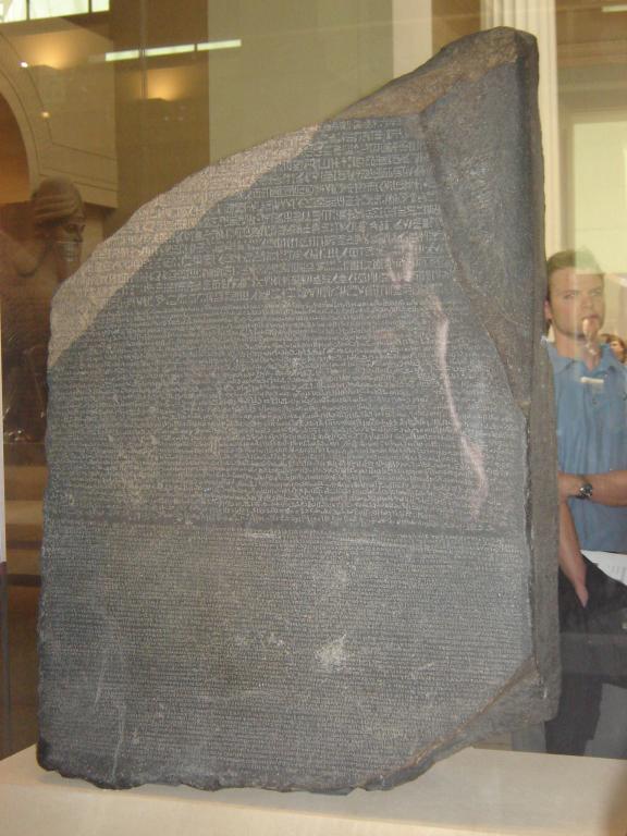 Damage to the Rosetta Stone